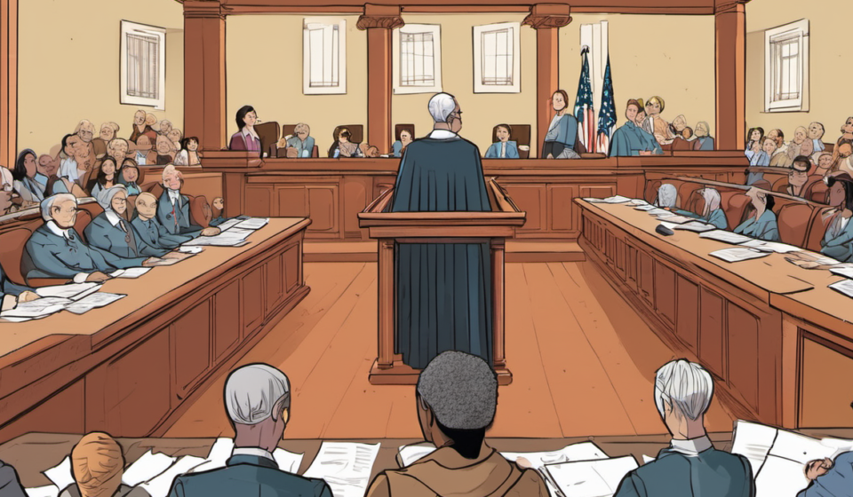 Juror Who Blocked Clancy Verdict Disputes Claims of Doubt — AI-generated editorial illustration