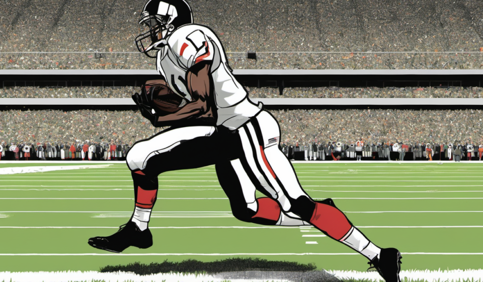 Bills’ WR DJ Moore Leaves Game vs. Lions with Shoulder Injury — AI-generated editorial illustration