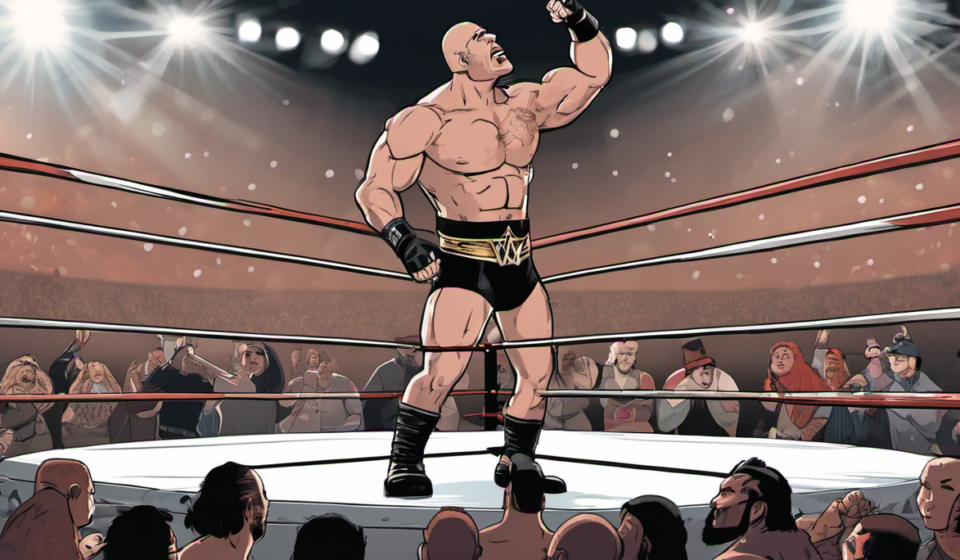 WWE Sees Penta Elías as Future Main Event Star After Impressive Reigns Match — AI-generated editorial illustration