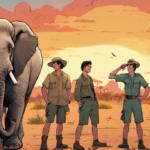 David Dobrik and Friends Take a Wild Safari Adventure in South Africa — AI-generated editorial illustration