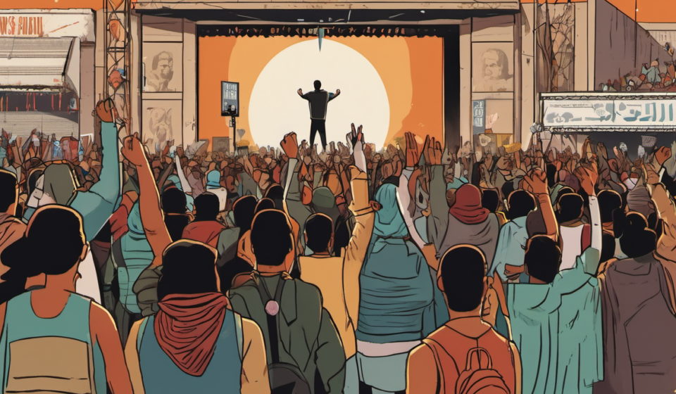 Ed Sheeran Tour Faces Pro‑Palestine Protest in Philadelphia — AI-generated editorial illustration