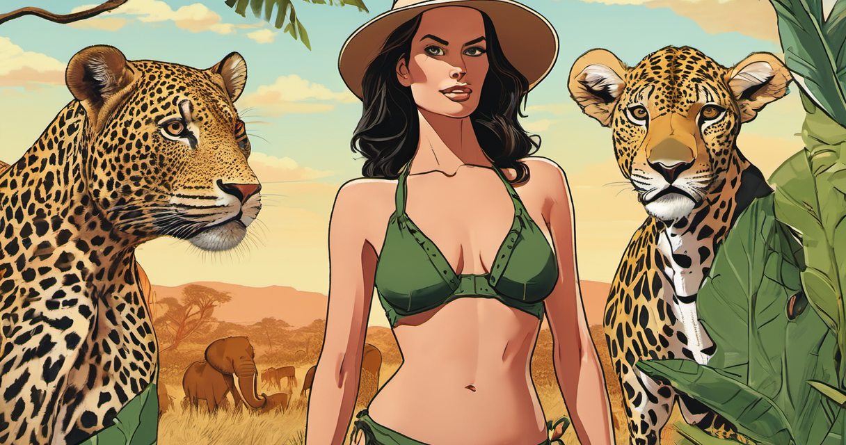 Georgia Hassarati’s Safari Snap: Guess Who’s Booty Got Bit? — AI-generated editorial illustration