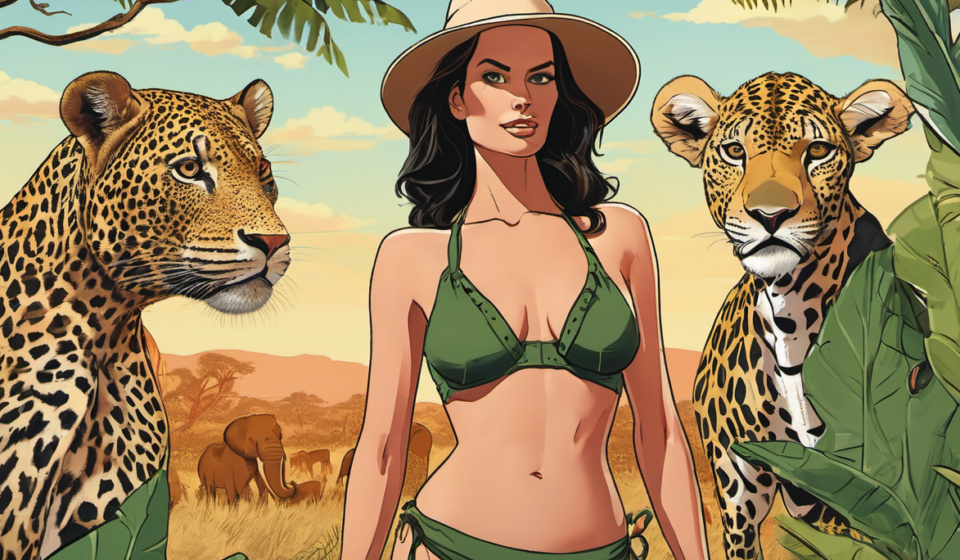 Georgia Hassarati’s Safari Snap: Guess Who’s Booty Got Bit? — AI-generated editorial illustration