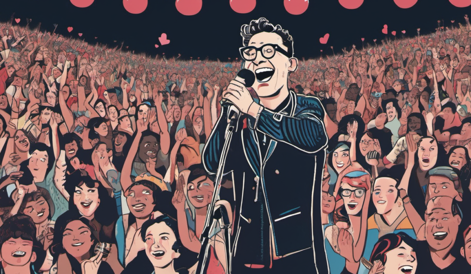 Jack Antonoff Jokes About Marriage Song After Split with Margaret Qualley — AI-generated editorial illustration