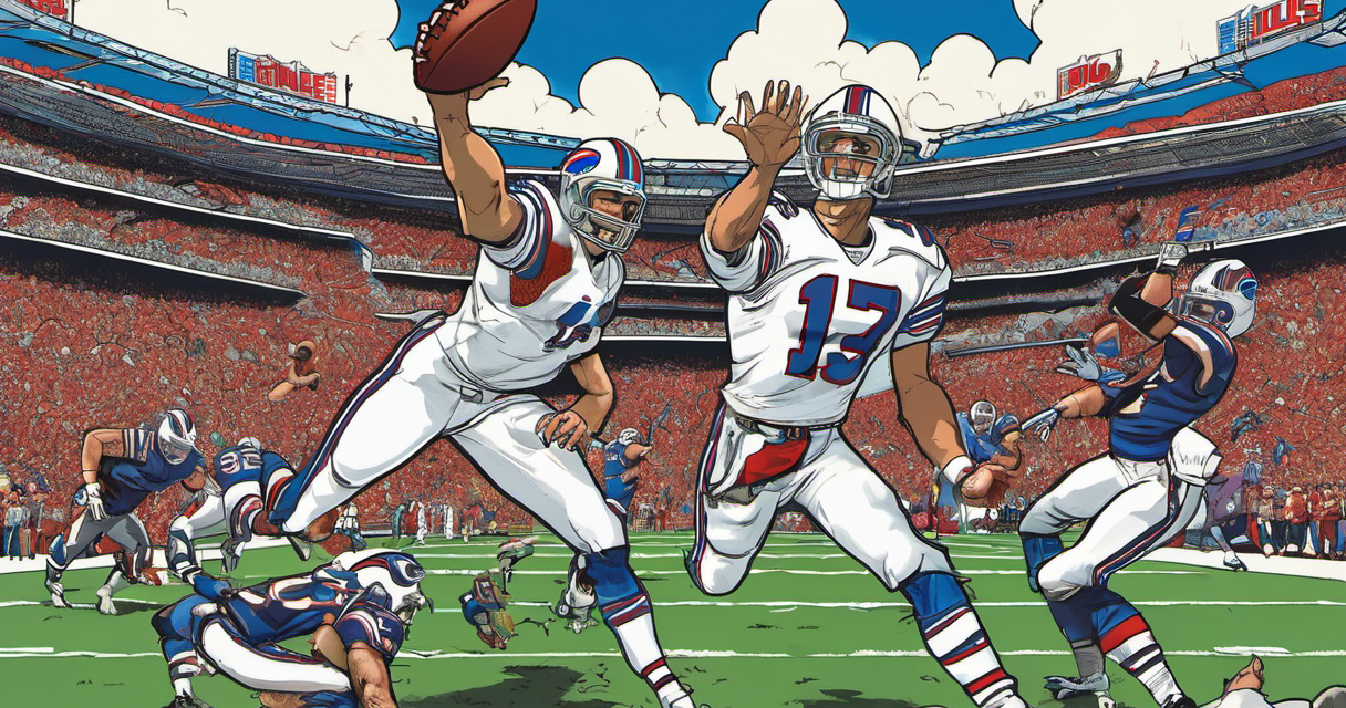 Bills’ Dominant Win Over Lions Signals Super Bowl Potential — AI-generated editorial illustration