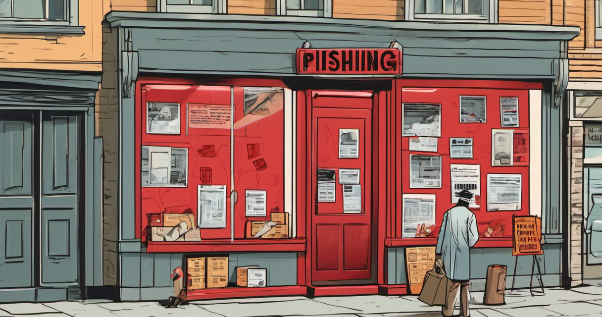 119,000 Fake Shopping Sites Threaten Credit Card Security — AI-generated editorial illustration