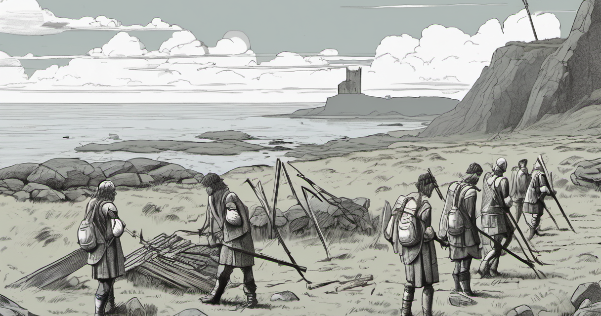 Students Uncover Viking‑Era Church Foundations on Orkney’s Swona Island — AI-generated editorial illustration
