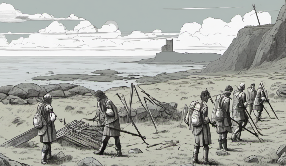 Students Uncover Viking‑Era Church Foundations on Orkney’s Swona Island — AI-generated editorial illustration