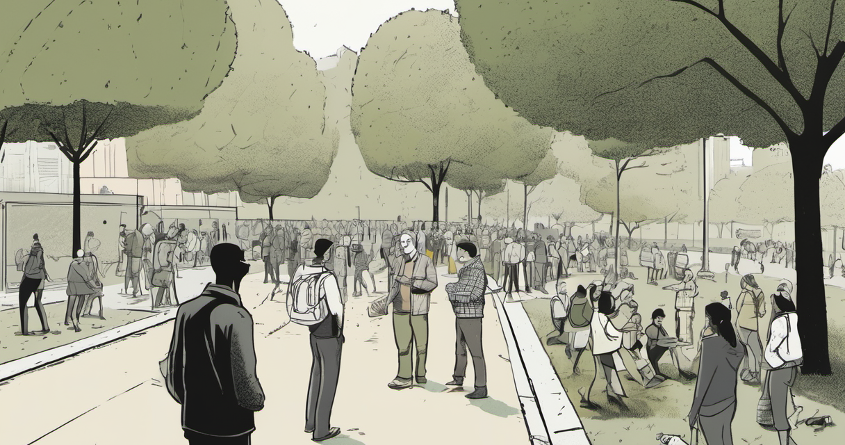 Tech That Pulls You Out of Your Phone and Into Local Life — AI-generated editorial illustration