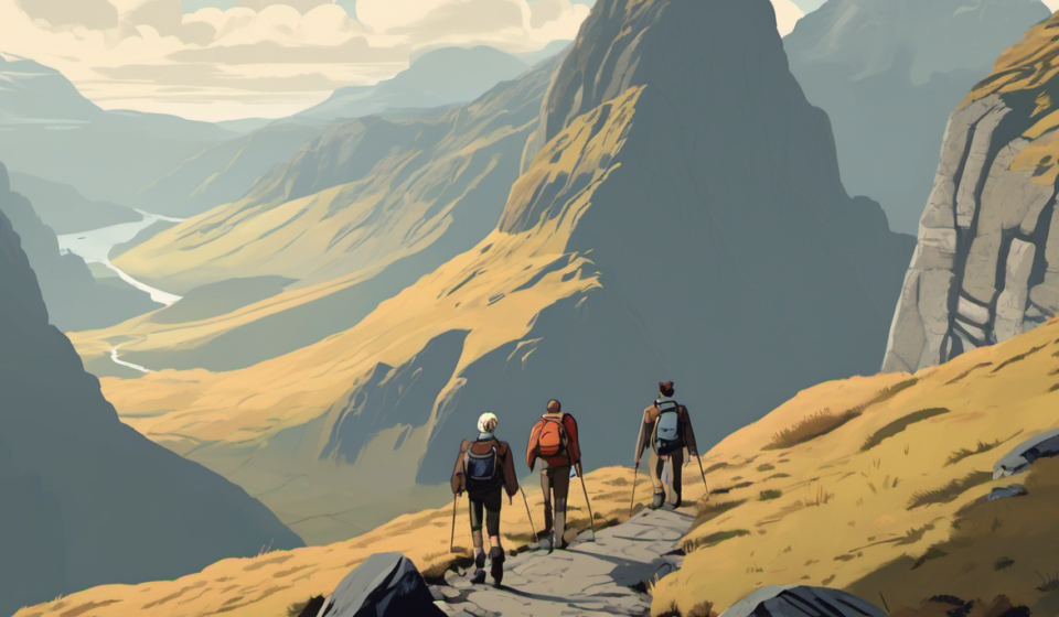 New Trailer for ‘The North’: Two Friends Trek Through Scotland’s Highlands — AI-generated editorial illustration