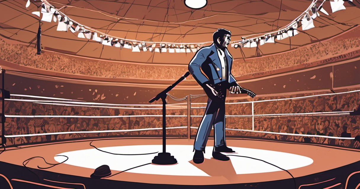 Jim Johnston’s ‘Half-Assed Lie’ That Sparked a WWE Music Legacy — AI-generated editorial illustration