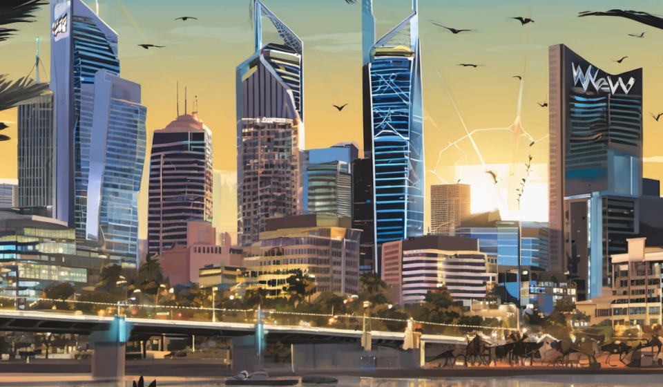 WWE’s Perth Push: Why Australia’s Big Cities Pay to Host Live Events — AI-generated editorial illustration