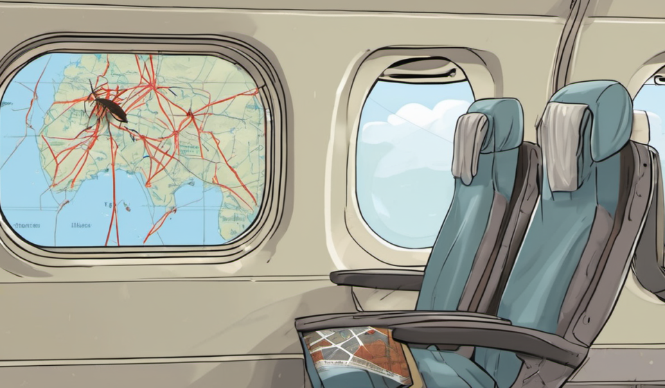Three Fatalities Linked to ‘Airport Malaria’ Mosquito on German Flight — AI-generated editorial illustration