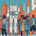 Americans Want to Slow AI Growth, Not Halt It, Poll Shows — AI-generated editorial illustration
