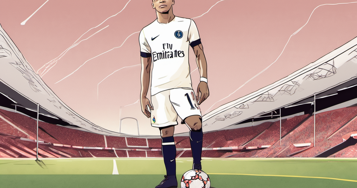 Mbappé Switches From Nike to On: A New Era for the French Star — AI-generated editorial illustration