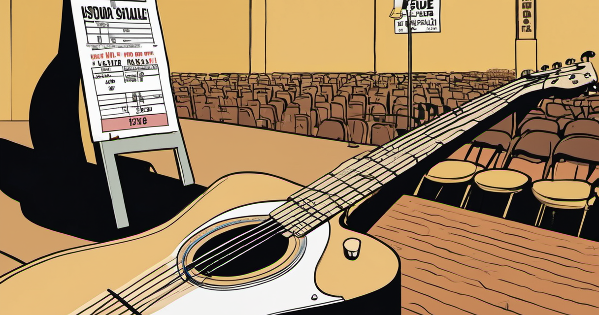 Ed Sheeran Ticket Prices Drop After Macklemore Leaves Tour — AI-generated editorial illustration