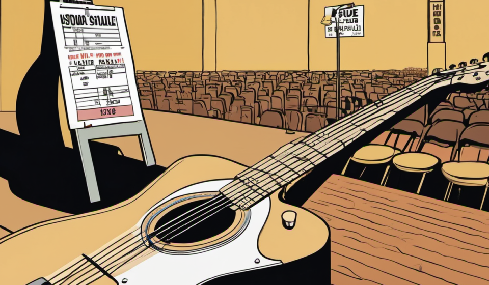 Ed Sheeran Ticket Prices Drop After Macklemore Leaves Tour — AI-generated editorial illustration