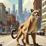 Mountain Lion Chased and Captured on San Francisco Streets — AI-generated editorial illustration