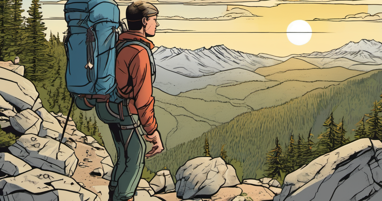 Hiker 61 Resets Dislocated Shoulder to Reach Mount Washington Summit — AI-generated editorial illustration