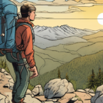 Hiker 61 Resets Dislocated Shoulder to Reach Mount Washington Summit — AI-generated editorial illustration