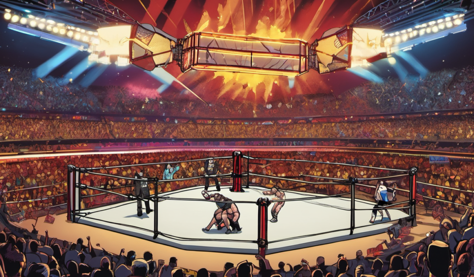 AEW Dynamite Viewership Soars After Rebel Heart Special — AI-generated editorial illustration
