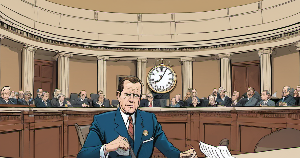 House Ends Session Early: Debate Over Johnson’s Move — AI-generated editorial illustration