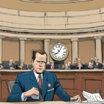 House Ends Session Early: Debate Over Johnson’s Move — AI-generated editorial illustration