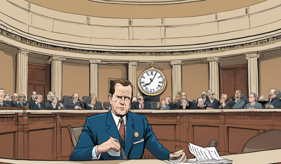 House Ends Session Early: Debate Over Johnson’s Move — AI-generated editorial illustration