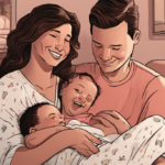 Millie Bobby Brown and Jake Bongiovi Expand Family with Adopted Baby — AI-generated editorial illustration
