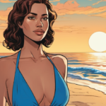 Kaliii Turns Heads in Blue Swimwear for Thirsty Thursday — AI-generated editorial illustration