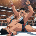 Honda Stuns Miyahara, Earns Odo Tournament Semifinal Spot — AI-generated editorial illustration