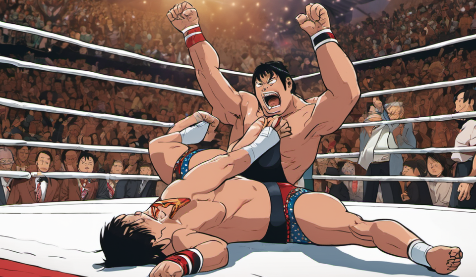 Honda Stuns Miyahara, Earns Odo Tournament Semifinal Spot — AI-generated editorial illustration
