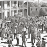 York College Students Attacked During Street Takeover — AI-generated editorial illustration