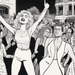 Miley Cyrus Rocks Chateau Marmont With Fans at Album Release Bash — AI-generated editorial illustration