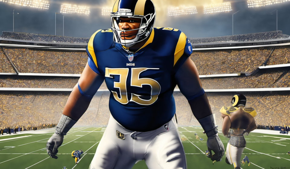 Aaron Donald Set to Return for Rams’ Home Opener vs. Giants — AI-generated editorial illustration