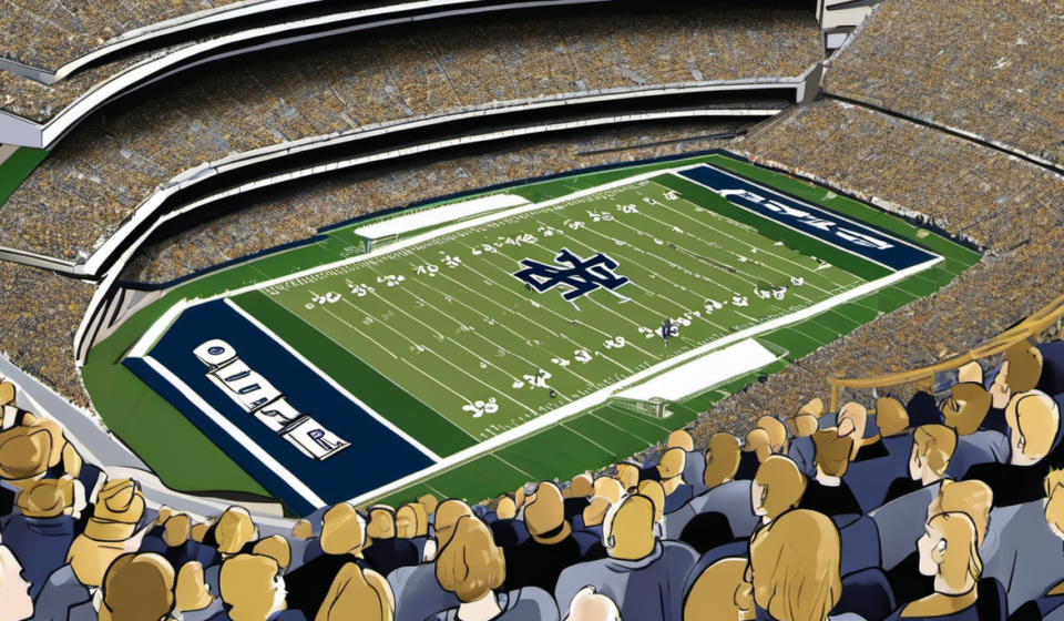 2026 College Football Playoff Odds: Irish Lead, Big Ten Falters — AI-generated editorial illustration