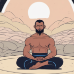 Big E Shares How Daily Meditation Helped Him Beat Depression — AI-generated editorial illustration