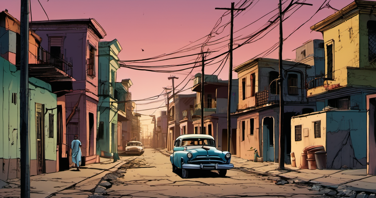 Cuba’s Power Grid Collapse Leaves Millions in Darkness — AI-generated editorial illustration