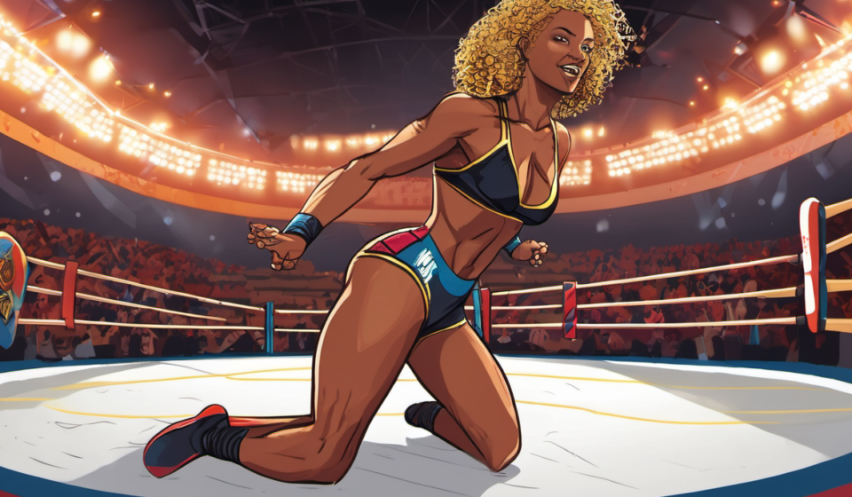Elayna Black Finds New Passion for Wrestling After Hiatus — AI-generated editorial illustration