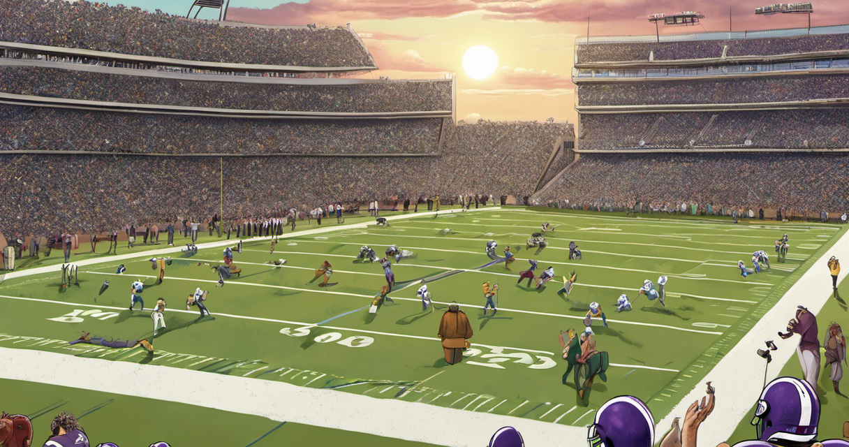 Vikings Switch to Carson Wentz as Week 2 Starter After Murray’s Concussion — AI-generated editorial illustration