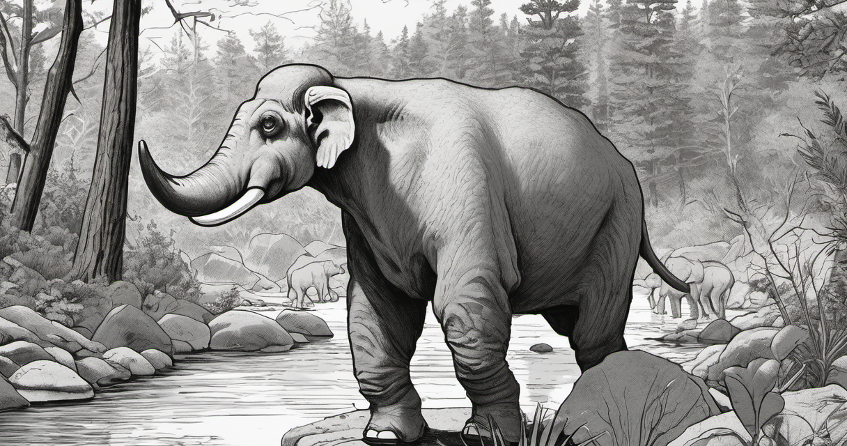 Mastodon Molar Unearthed in San Mateo Creek Sparks Rare Paleontological Find — AI-generated editorial illustration