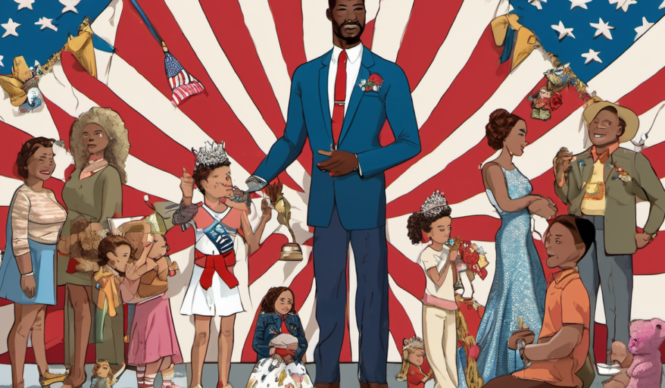 Miss USA 2026: First Married Mother Crowned in Pageant History — AI-generated editorial illustration