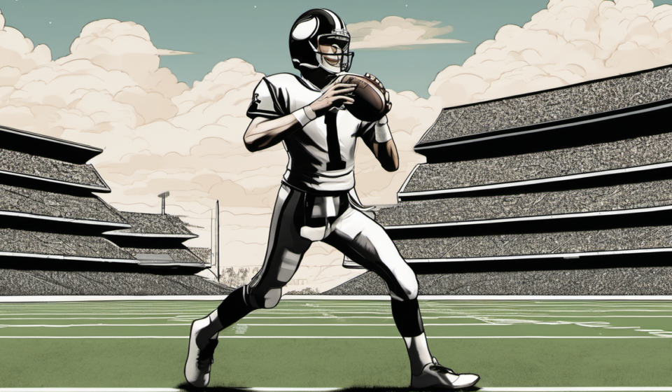 Ravens DC Calls Saints’ Tyler Shough a ‘Poor Man’s Josh Allen’ – In a Good Way — AI-generated editorial illustration
