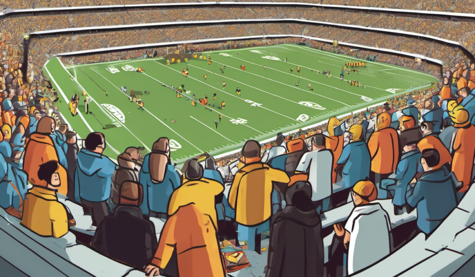 Michigan Promoted? Oregon Relegated? Big Noon Kickoff Crew Makes Their Picks — AI-generated editorial illustration