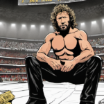Kenny Omega Reflects on Aging and AEW Future Post-All In — AI-generated editorial illustration