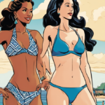 Paige VanZant and Tana Mongeau Show Off Beach Buns in Summer Splash — AI-generated editorial illustration