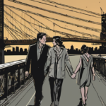 Joe Alwyn Spotted With Comedian Mary Beth Barone on NYC Bridge — AI-generated editorial illustration