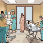Surrogate McKenna West’s Newborn Sparks Legal Battle — AI-generated editorial illustration