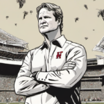 Lane Kiffin: The Most Polarizing Coach in College Football History — AI-generated editorial illustration