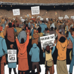 Ed Sheeran’s Philly Show Draws Pro‑Palestine Protestors — AI-generated editorial illustration